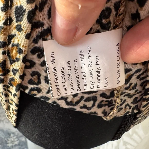 SHEIN Leopard Print Mini Dress with Spaghetti Straps - Picture 9 of 9